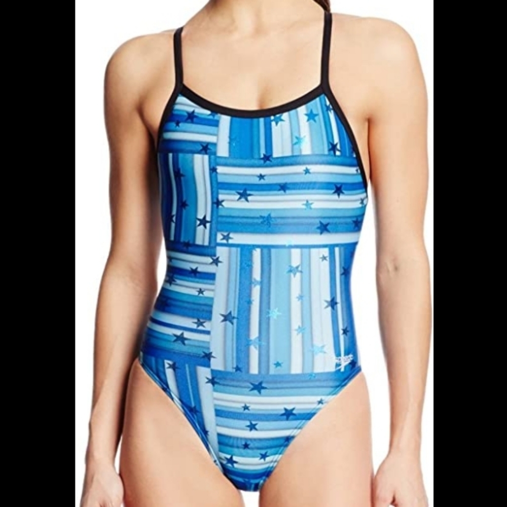 Speedo Women's Fly Back Star Mania Swimsuit - Size 6